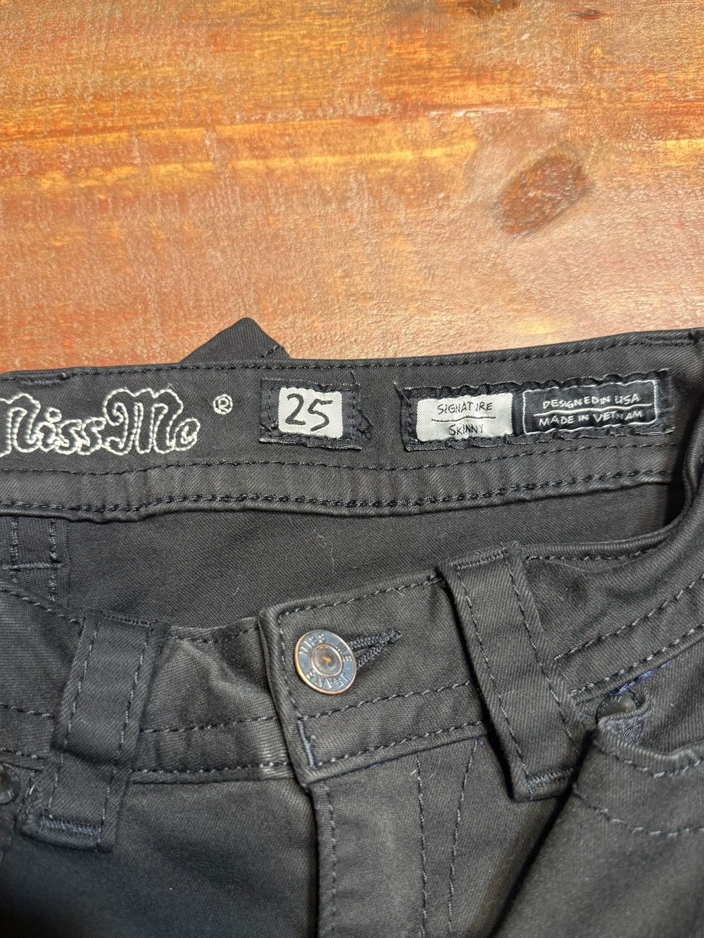 Miss Me Black Skinny Jeans - Classic Black Finish